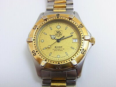 Tag Heuer 2000 Professional Two tone Unisex Mid 37.5mm Swiss Watch