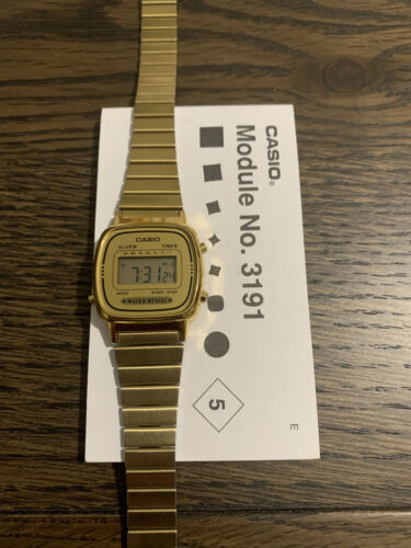 Casio Retro Gold Digital Watch Module No. 3191 | WatchCharts