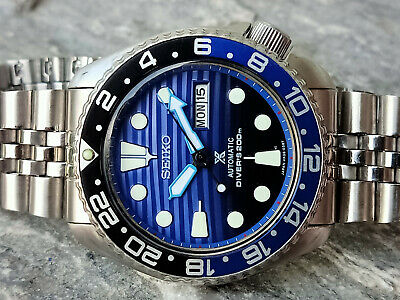 VINTAGE SEIKO DIVER 6309-7290 SAVE THE OCEAN MOD