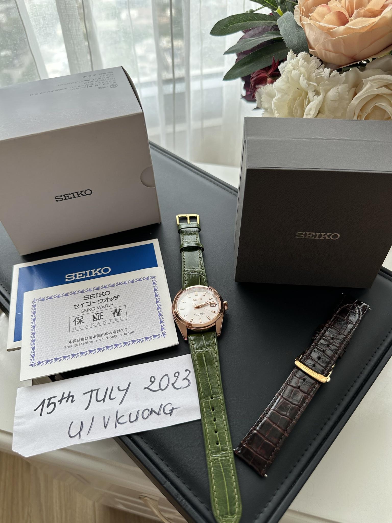 WTS] Seiko SARB072 with amazing green strap ( boxes, papers, etc