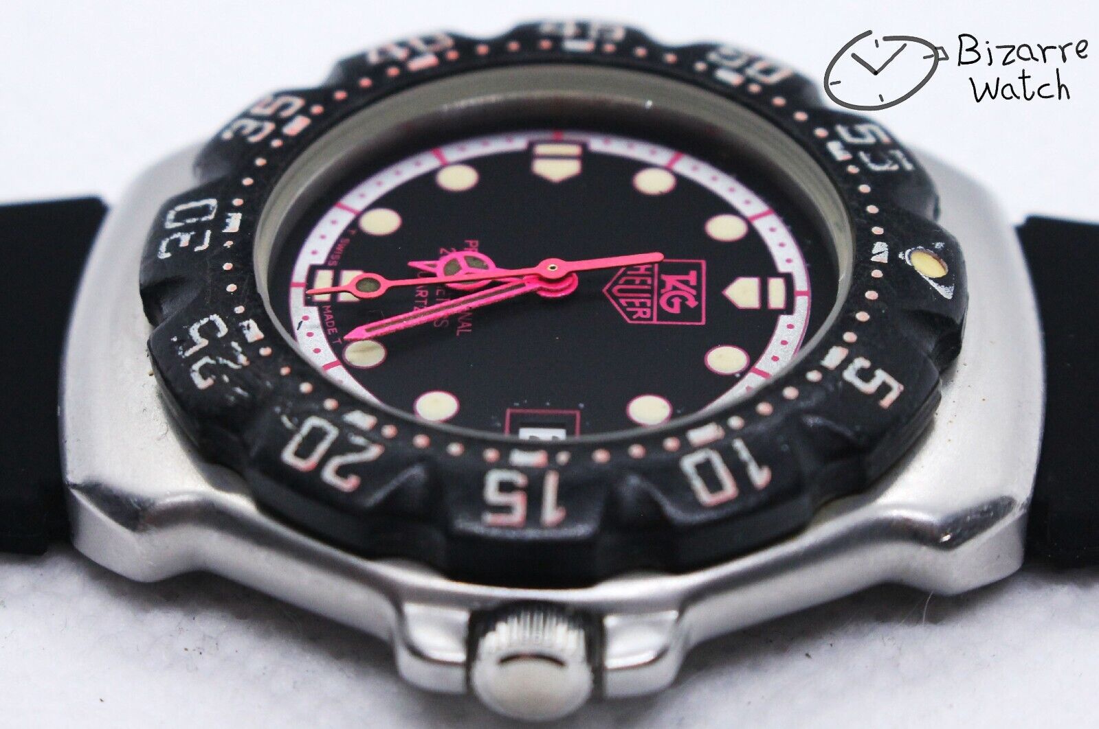 TAG HEUER Formula 1 200M Black Pink With Date WA1217 Watch ETA