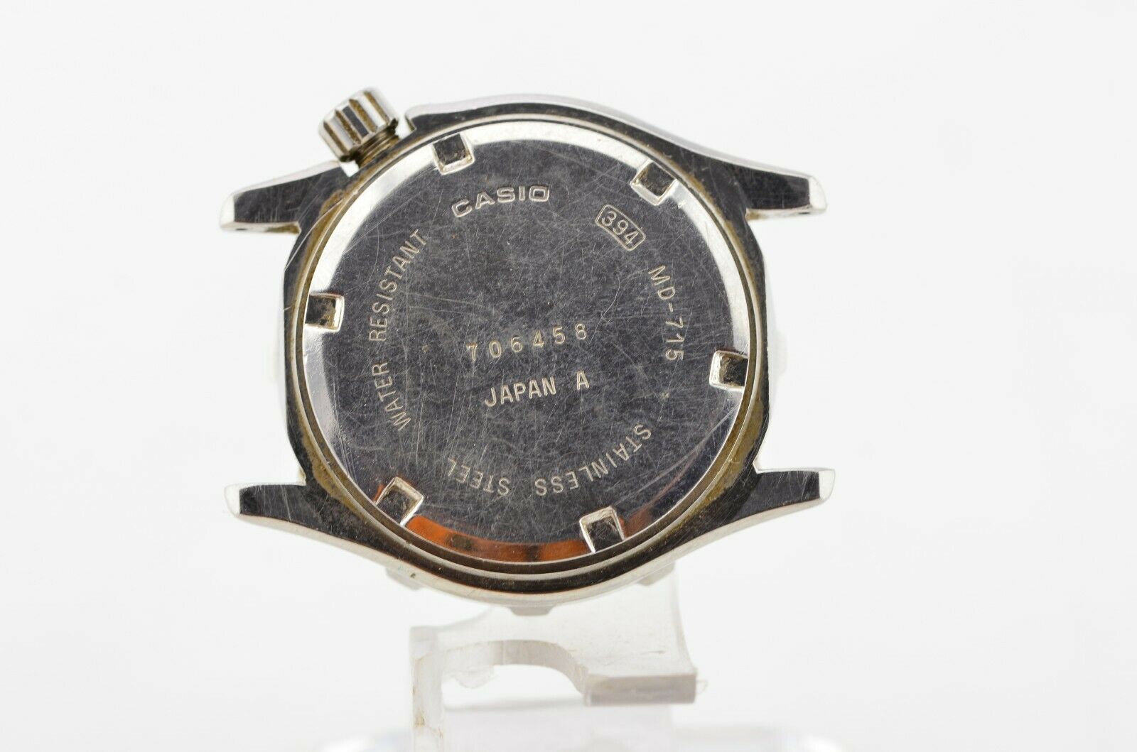 K964 Vintage Casio Quartz Watch Kanji MD-715 Mod.394 Original 