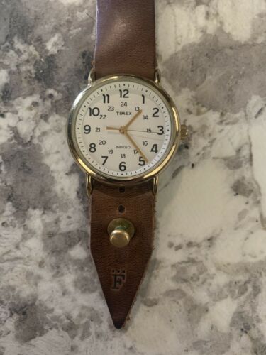 horween leather timex weekender