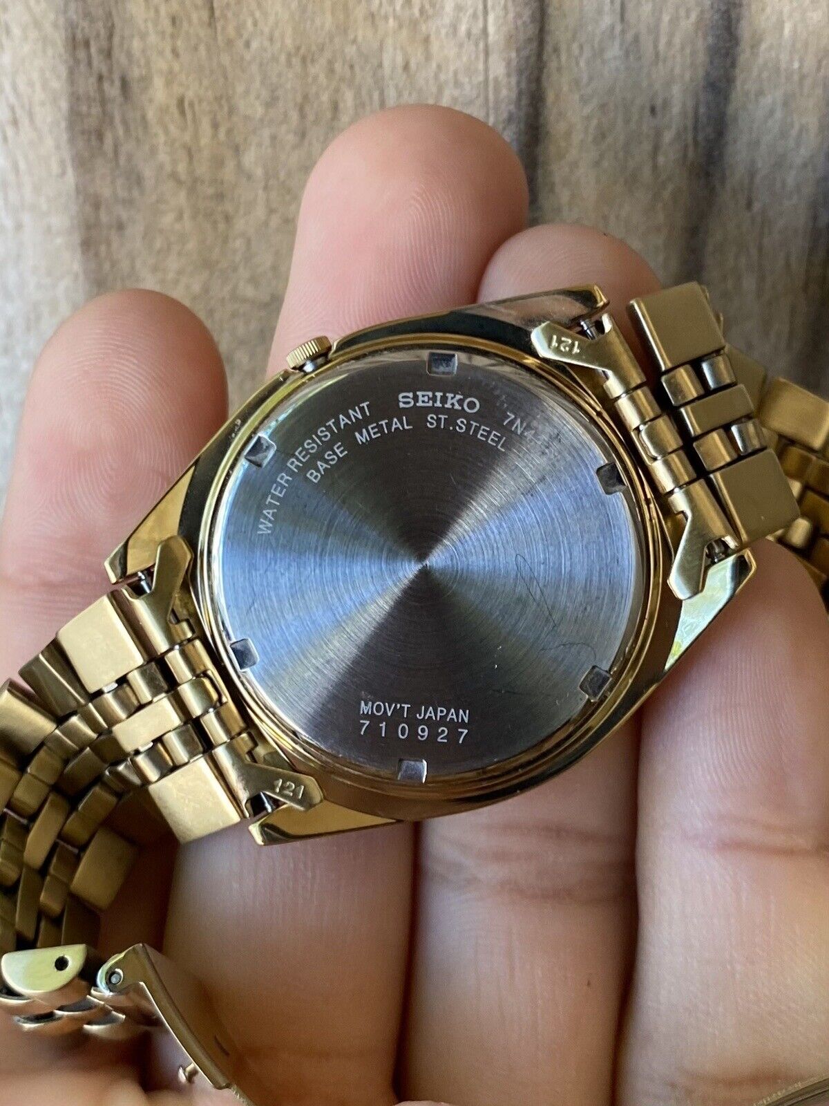 Seiko SGF206 Quartz Gold Sunburst Day Date 36mm President Men