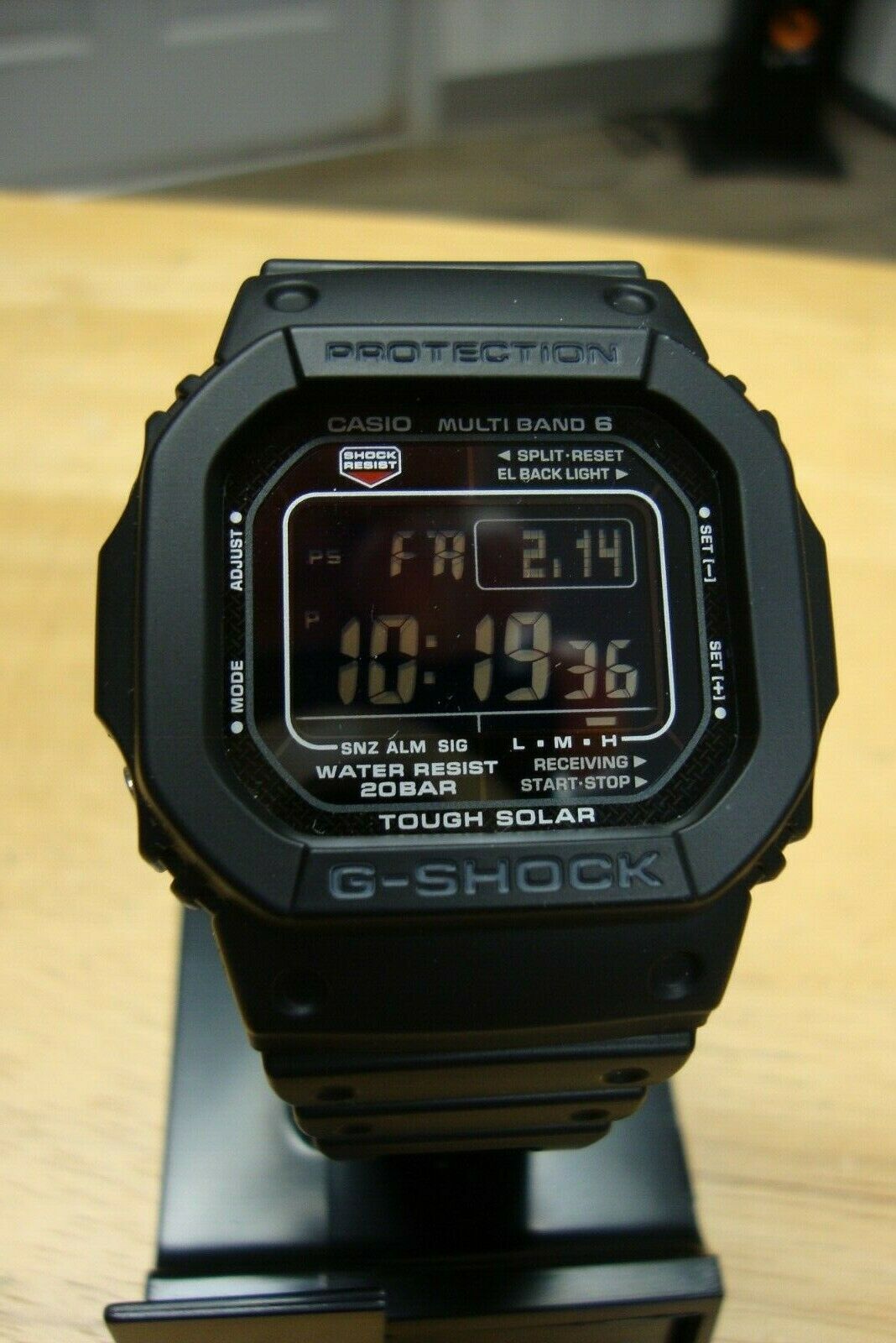 Casio Men S Gw M5610 1bjf G Shock Solar Digital Multi Band 6 Digital Watch Watchcharts