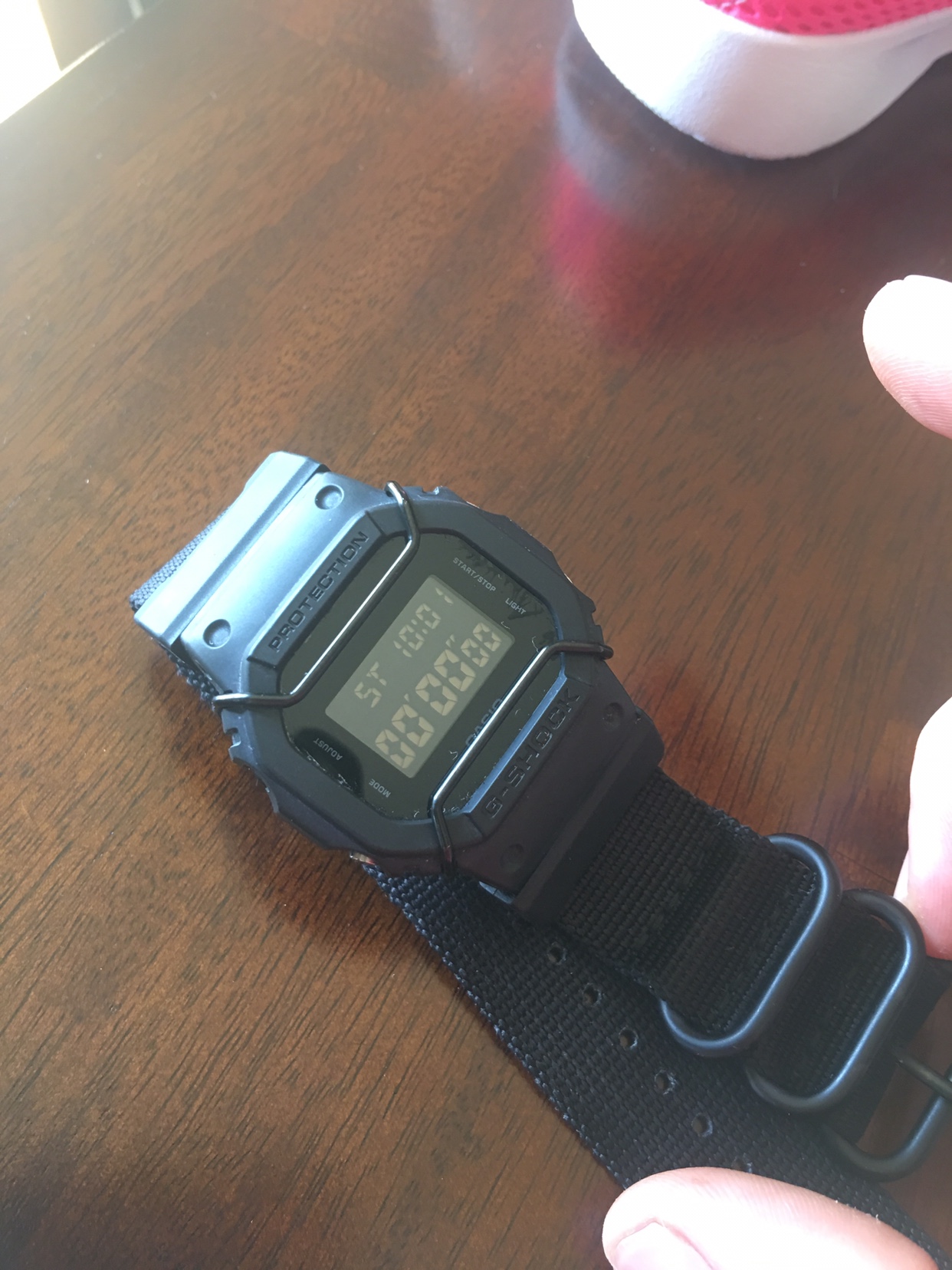 SOLD! Casio DW-5600BB-1 - W/ Jays And Kays Adapters And Bull