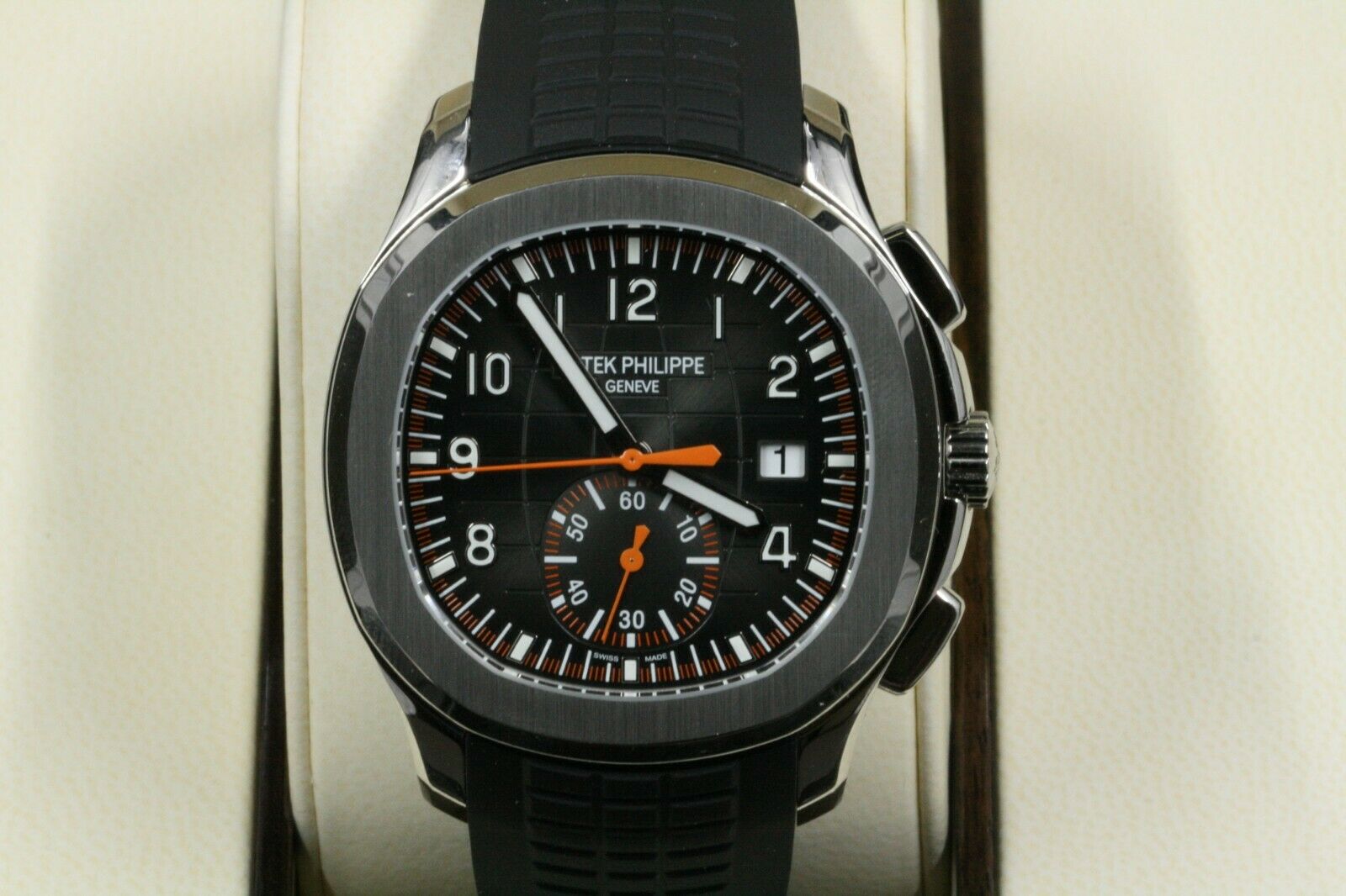 Patek Philippe 5968 Aquanaut Chronograph Steel & Rubber Watch B/P '23 5968A-001