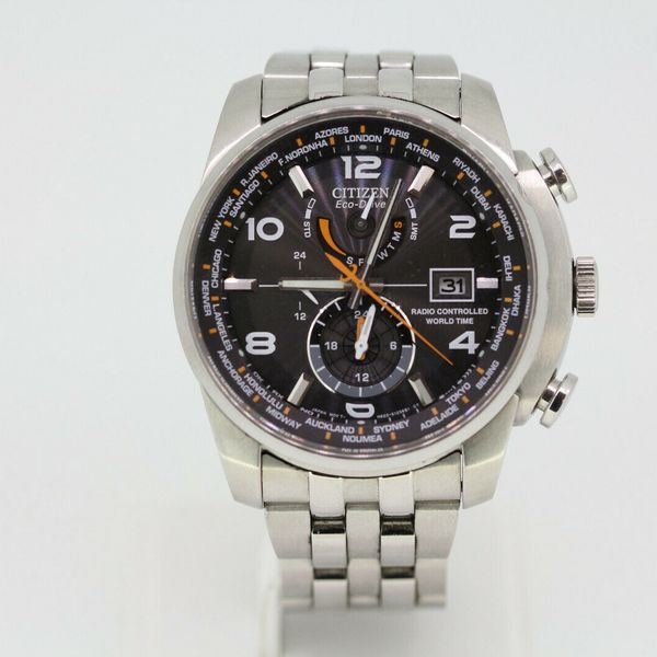 Citizen EcoDrive H820S087104 Radio Controlled World Stainless