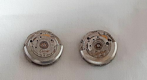 Lot 2 Cartier Cal.076 Cal.077 Automatic Watch Movements