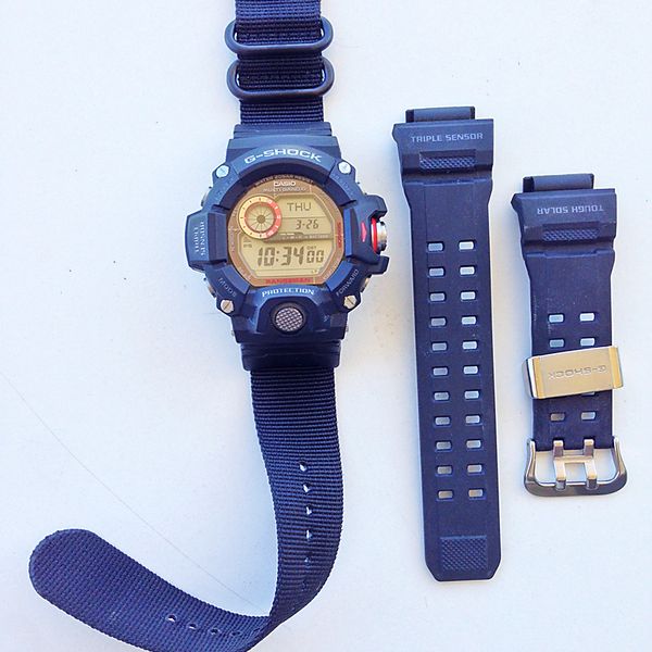 Withdrawn G Shock Rangeman 1cr With Zulu Strap And Adaptor