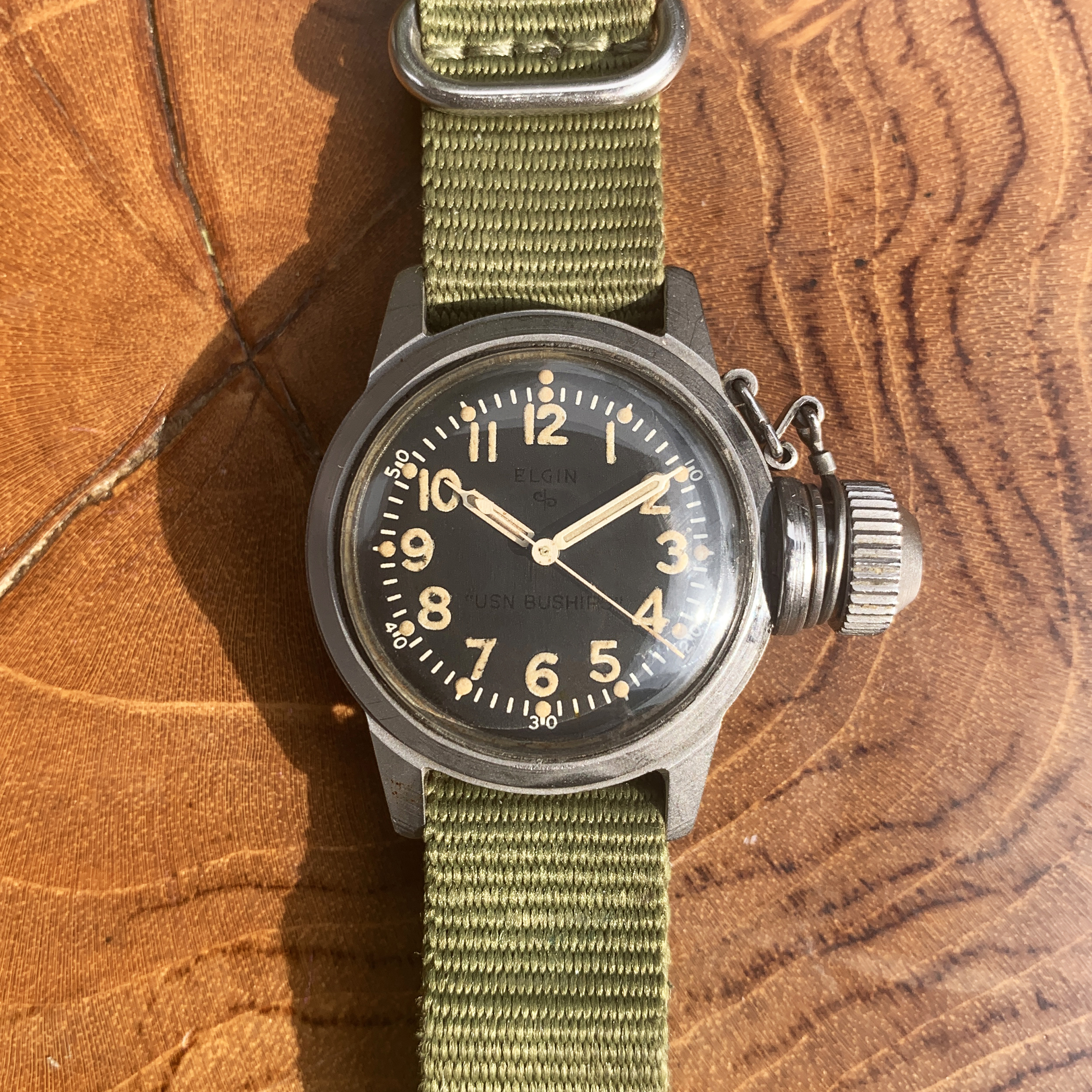 FS 1940s Elgin USN BuShips Canteen Watch WatchCharts