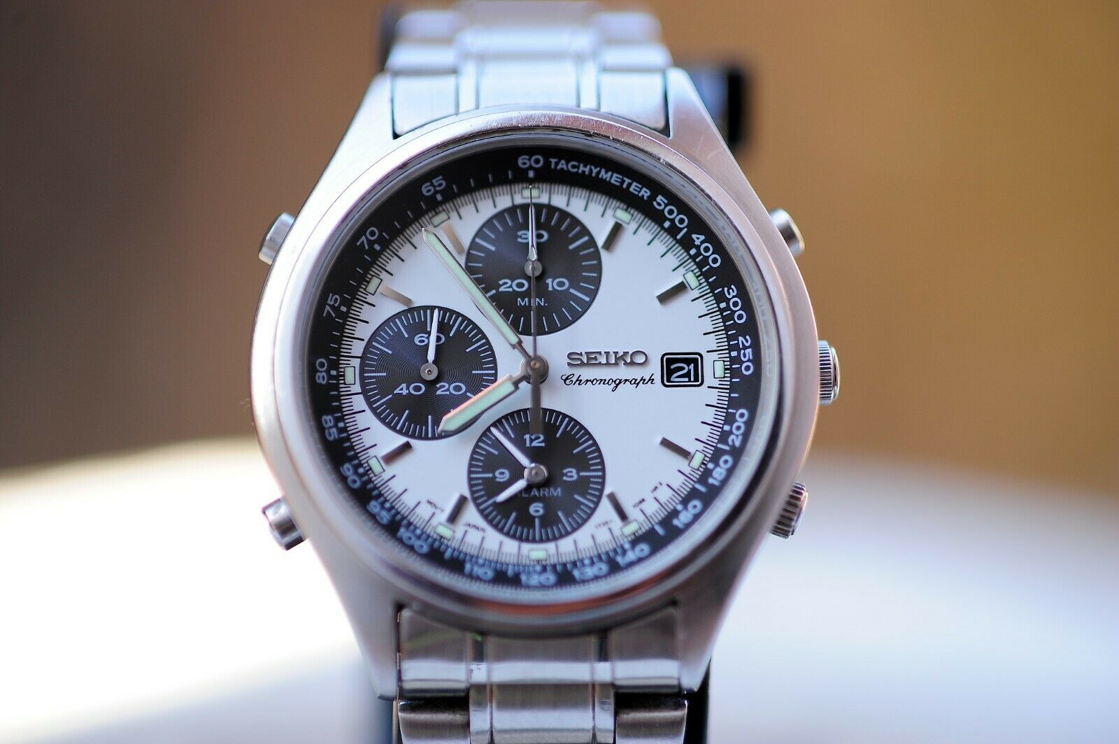 Nice Seiko 7T32-7C60 Panda Dial Quartz Chronograph, Alarm Men's watch |  WatchCharts