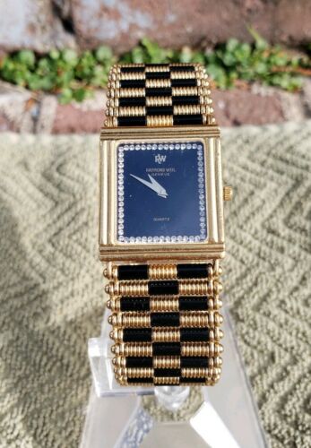 Raymond weil 18k gold electroplated watch price hot sale