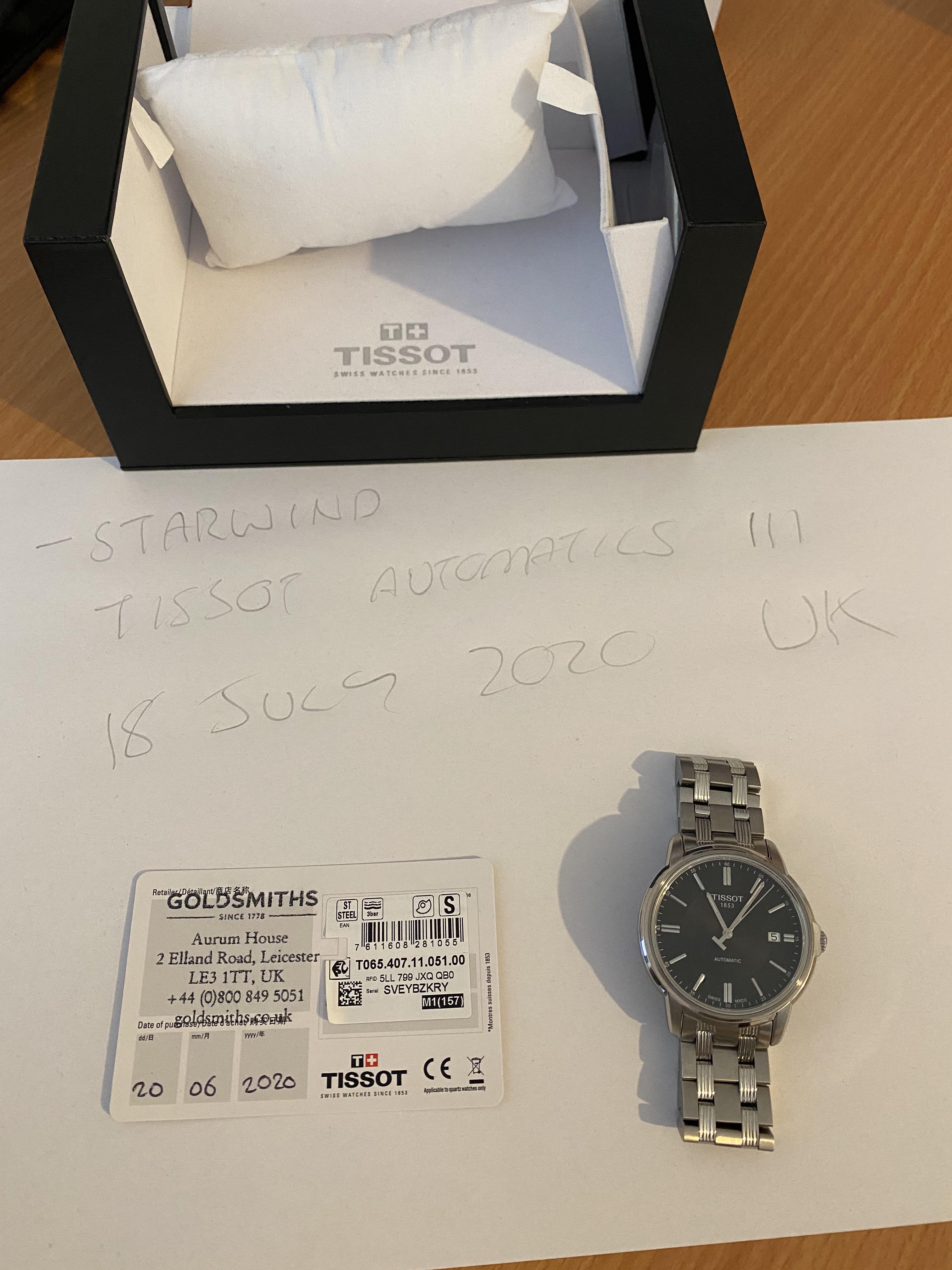 TISSOT QUICKSTER T095417A CHRONOGRAPH TACHYMETER DATE WORN ONCE