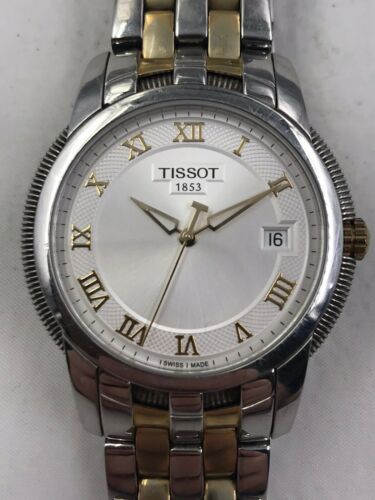 Men s Tissot Two Tone Gold Stainless Steel Swiss Watch T031410A