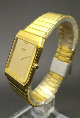 Vintage Seiko 6530-5159 Gold Tone Dress Men's Quartz Watch