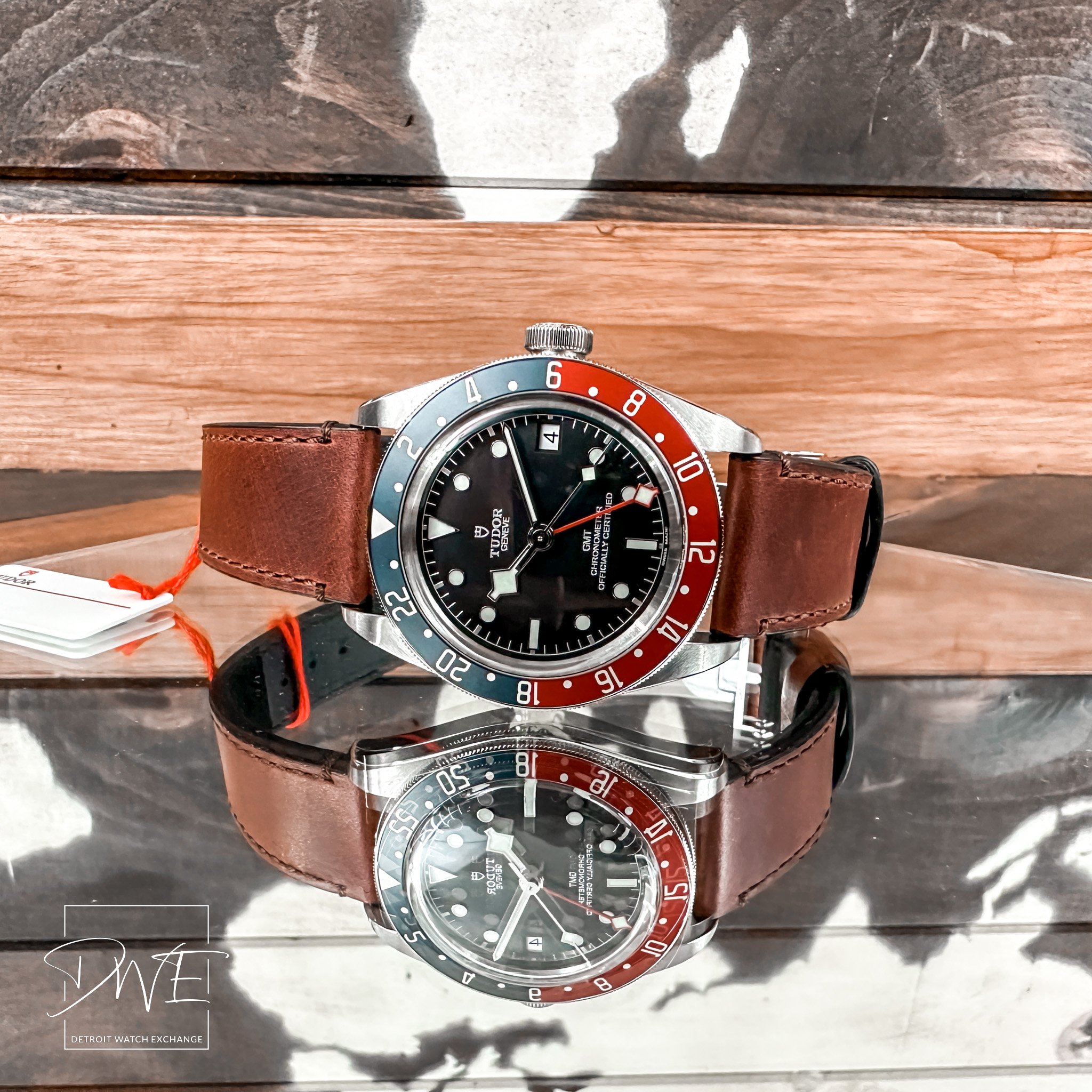 Tudor pepsi outlet leather