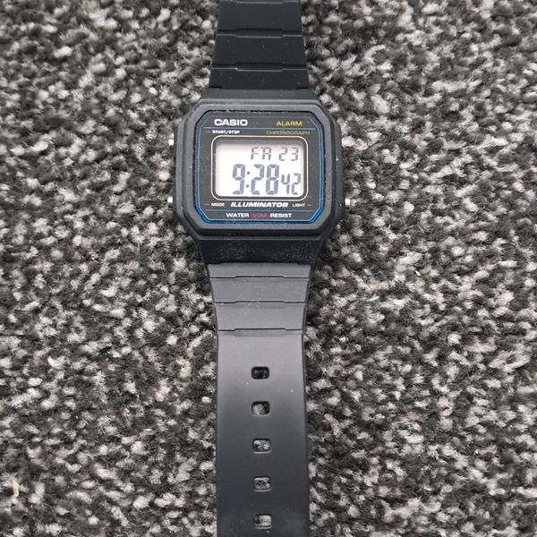 Casio W-217H black quartz digital watch | WatchCharts Marketplace