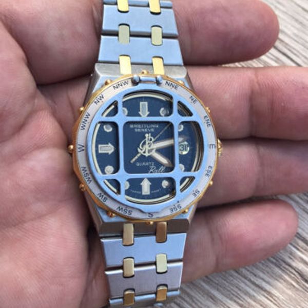 Rare Breitling Rallye 81480 Mens Watch “Eric Tabarly