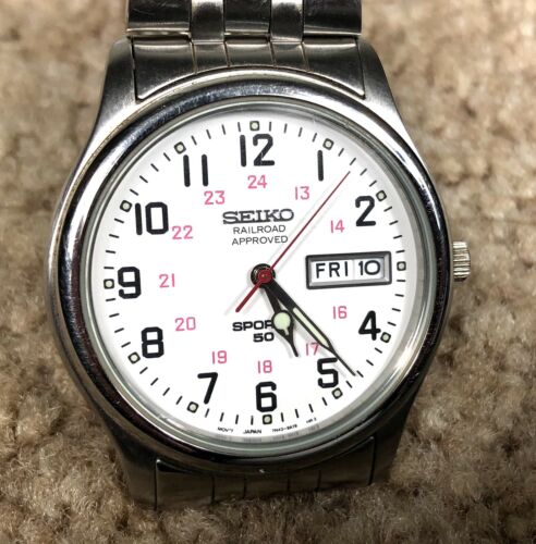 Seiko railroad approved sports 50 on sale