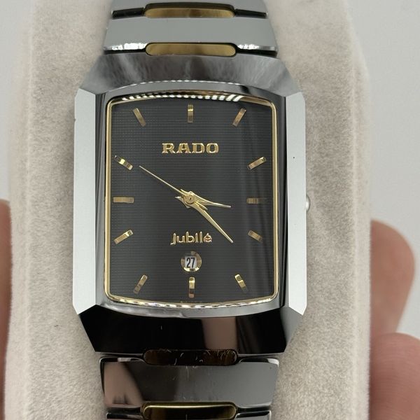 RADO 180.0286.5 Jubile Quartz Sapphire Men's Watch 4P Gold Black And ...