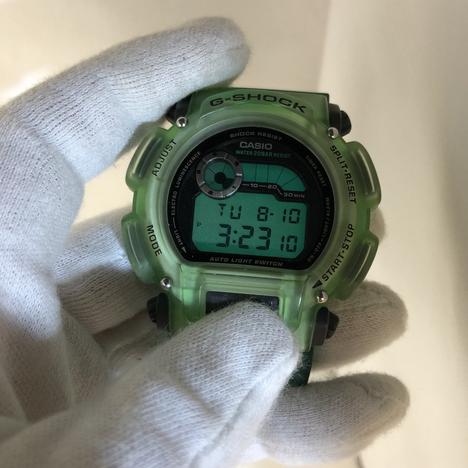 G-SHOCK G-SHOCK CASIO Casio watch DW-9000XS-3T Extreme X-Treme 1997 summer  model round face digital quartz backlight gray green skeleton men's T  Higashi Osaka store ITKLA5AL0SUU [used] RY5102 | WatchCharts Marketplace