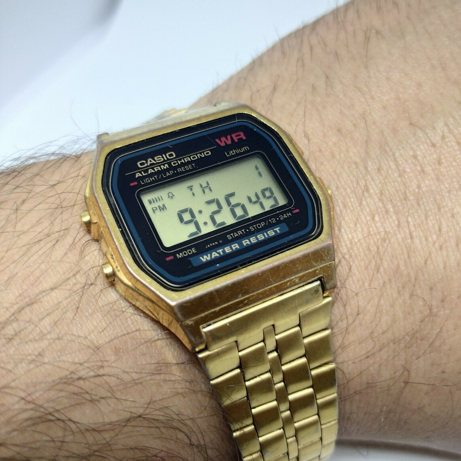 Casio, Gold, Digital, 593 A159 WGE, Used but in good conditions 