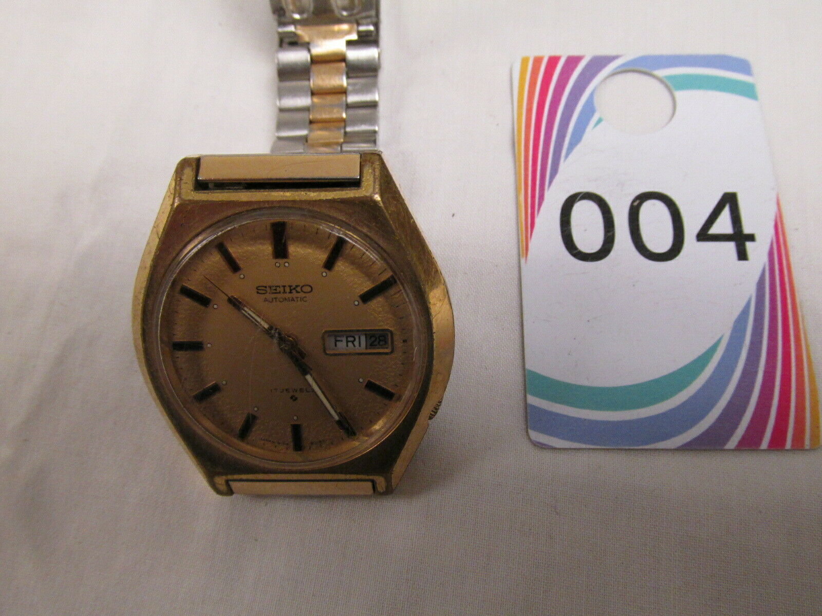Vintage Seiko Automatic 17 Jewel Watch Textured Dial 6109-8019-T Japan #5 |  WatchCharts