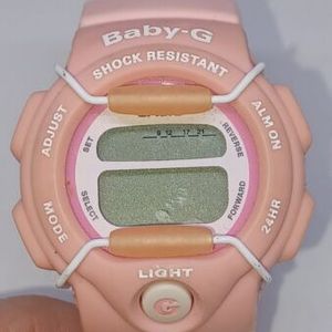 Vintage Casio Baby G Watch pink animal print used Y2k 2000 