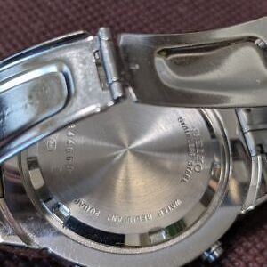 Seiko Chronograph 7T32-6K40 Quartz Blue Dial Date Alarm Arabia