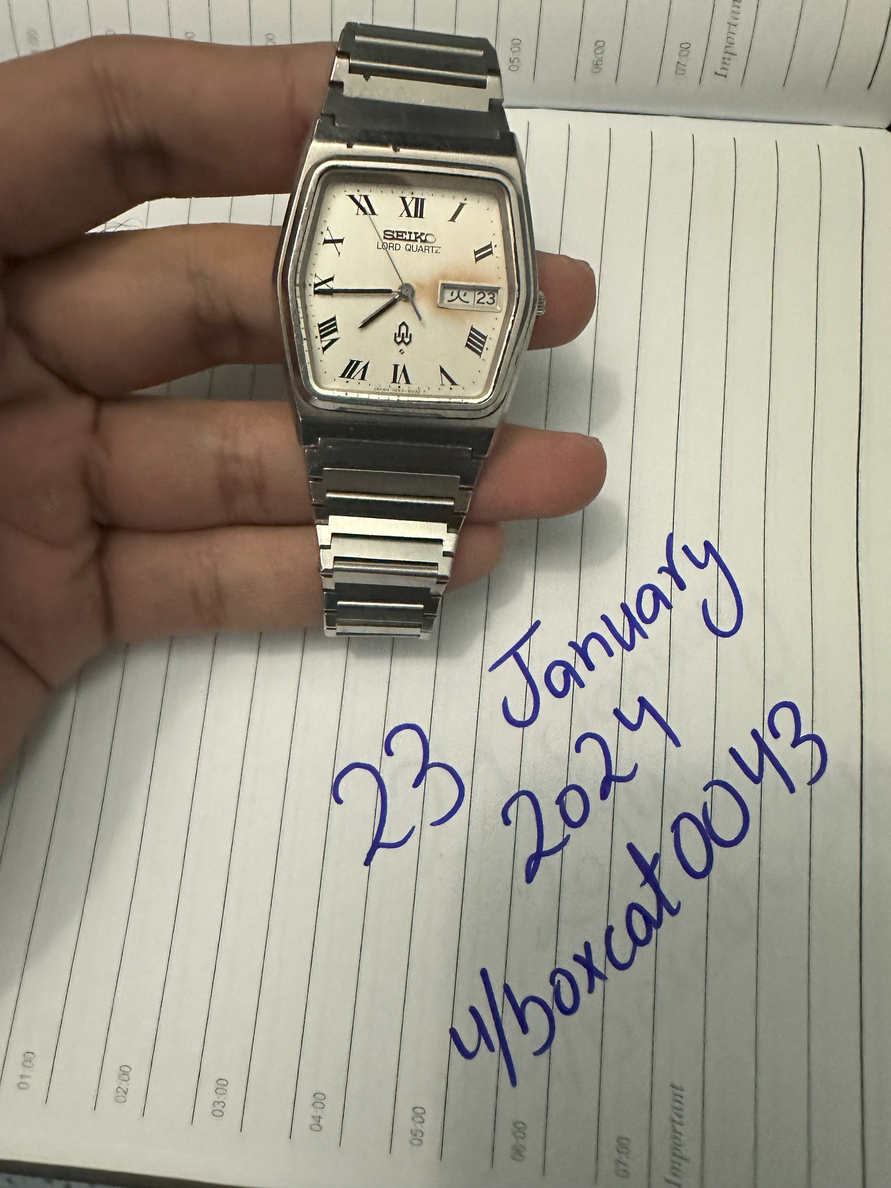 WTS] Vintage Seiko Lord Quartz – 7853-5020 – Roman Numerals