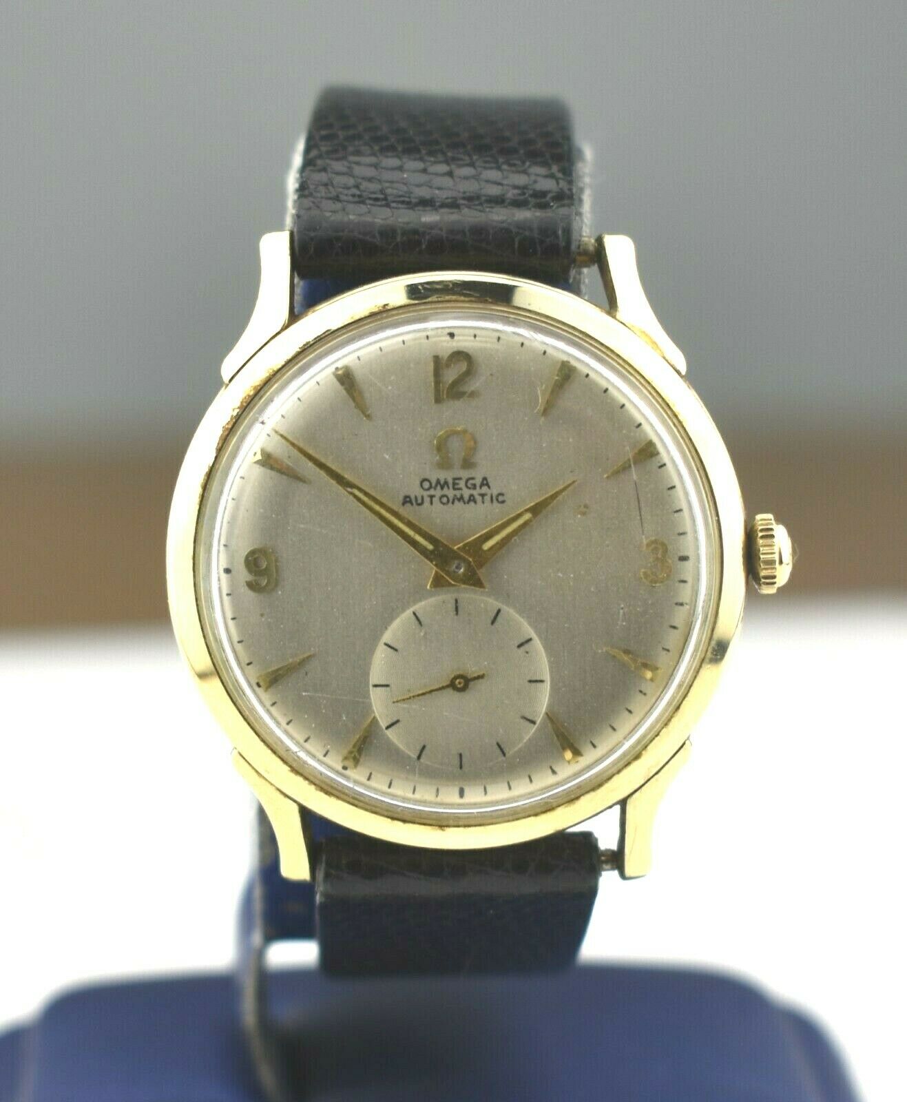 Vintage $1500 Omega F-6251 14K Gold Filled Automatic Bumper Watch