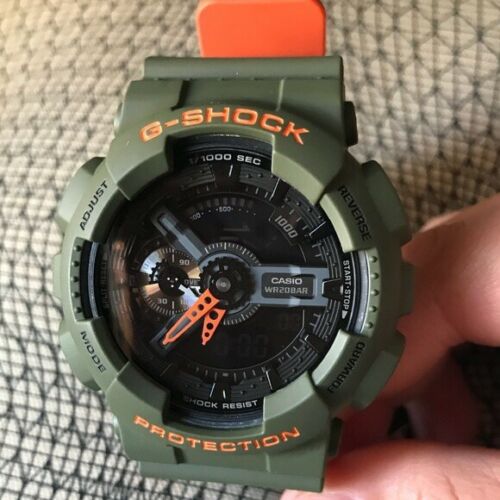 Green and 2024 orange g shock