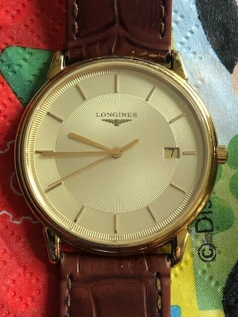 Longines mens Gold Tone Dress watch Les Grandes Classiques L4