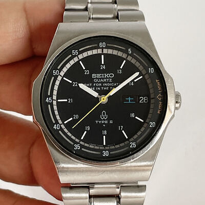 SEIKO Quartz Type II Day/Date Light for indicating Blue Dial Ref