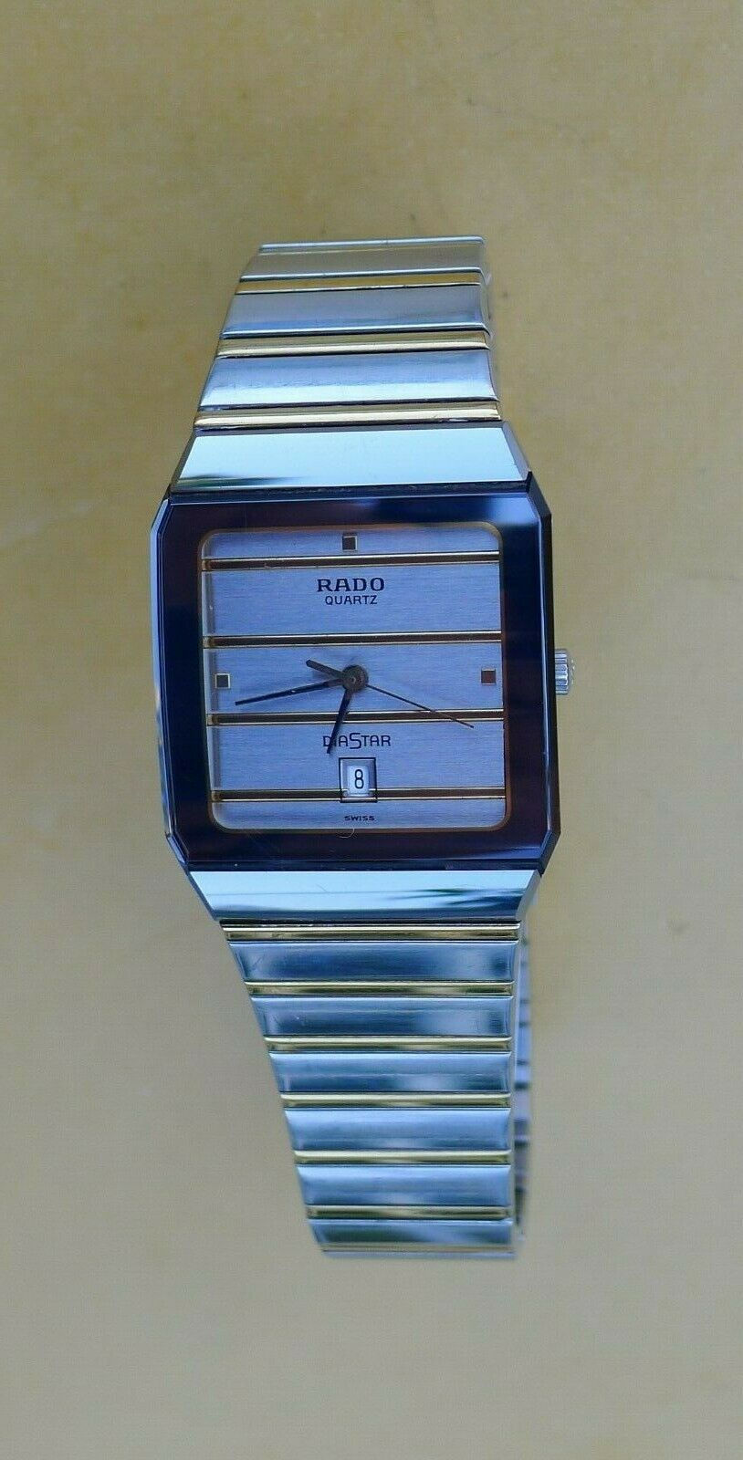 MEN'S RADO VINTAGE DIASTAR TWO-TONE GOLD QUARTZ WATCH 152.0202.3