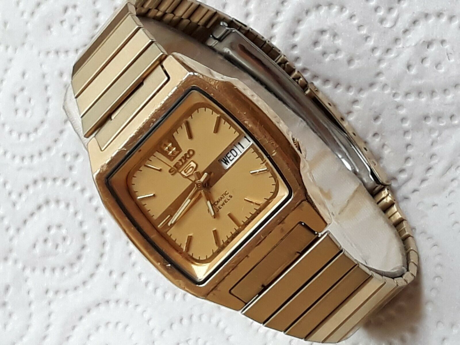 seiko 5 automatic 21 jewels 7s26 gold