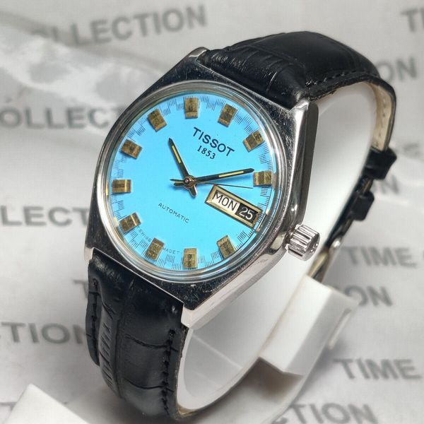 TISSOT 1853 Day Date Automatic Mechanical Movement Analog Dial Men ...