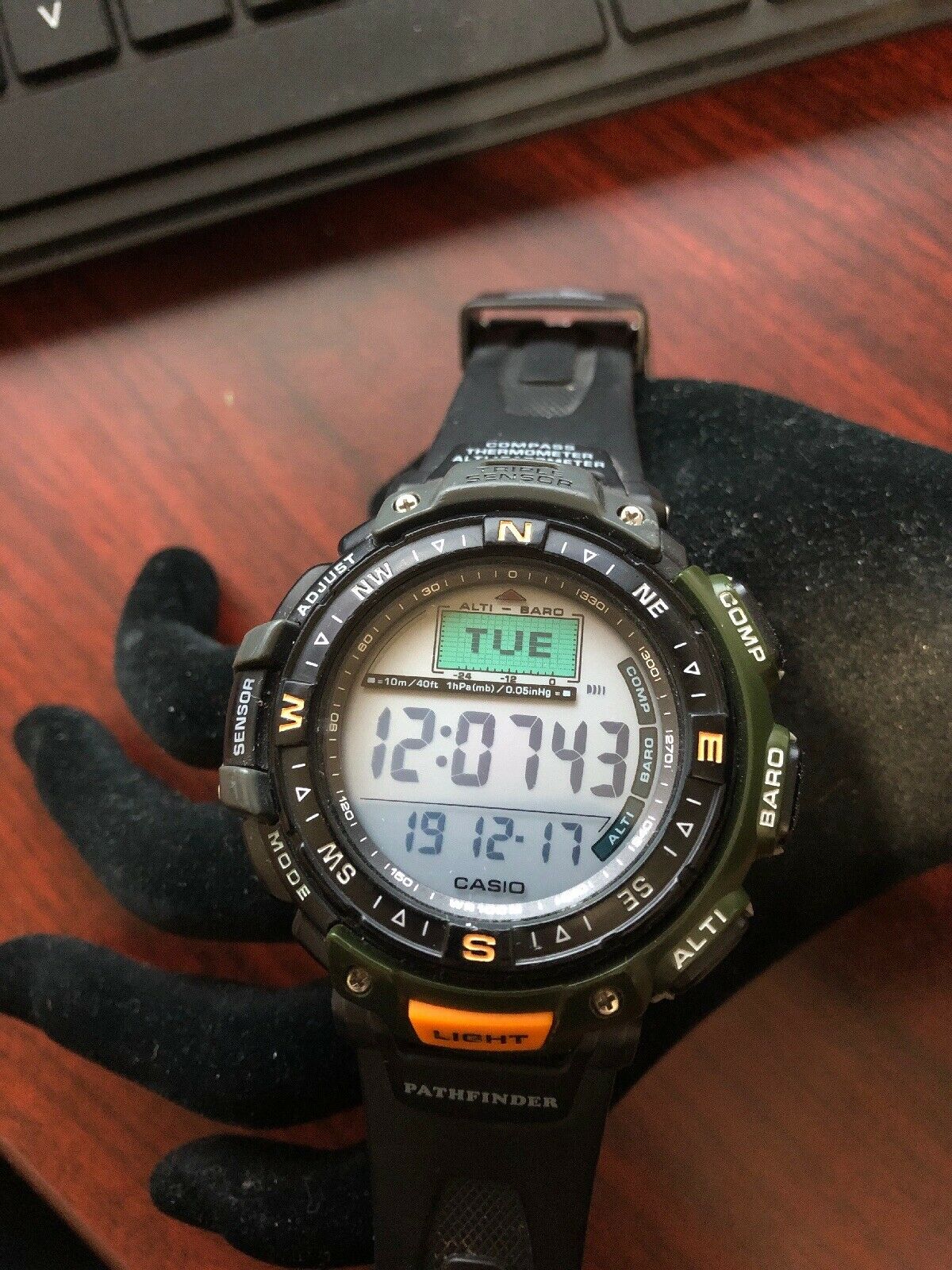 casio pathfinder pag 40 battery replacement