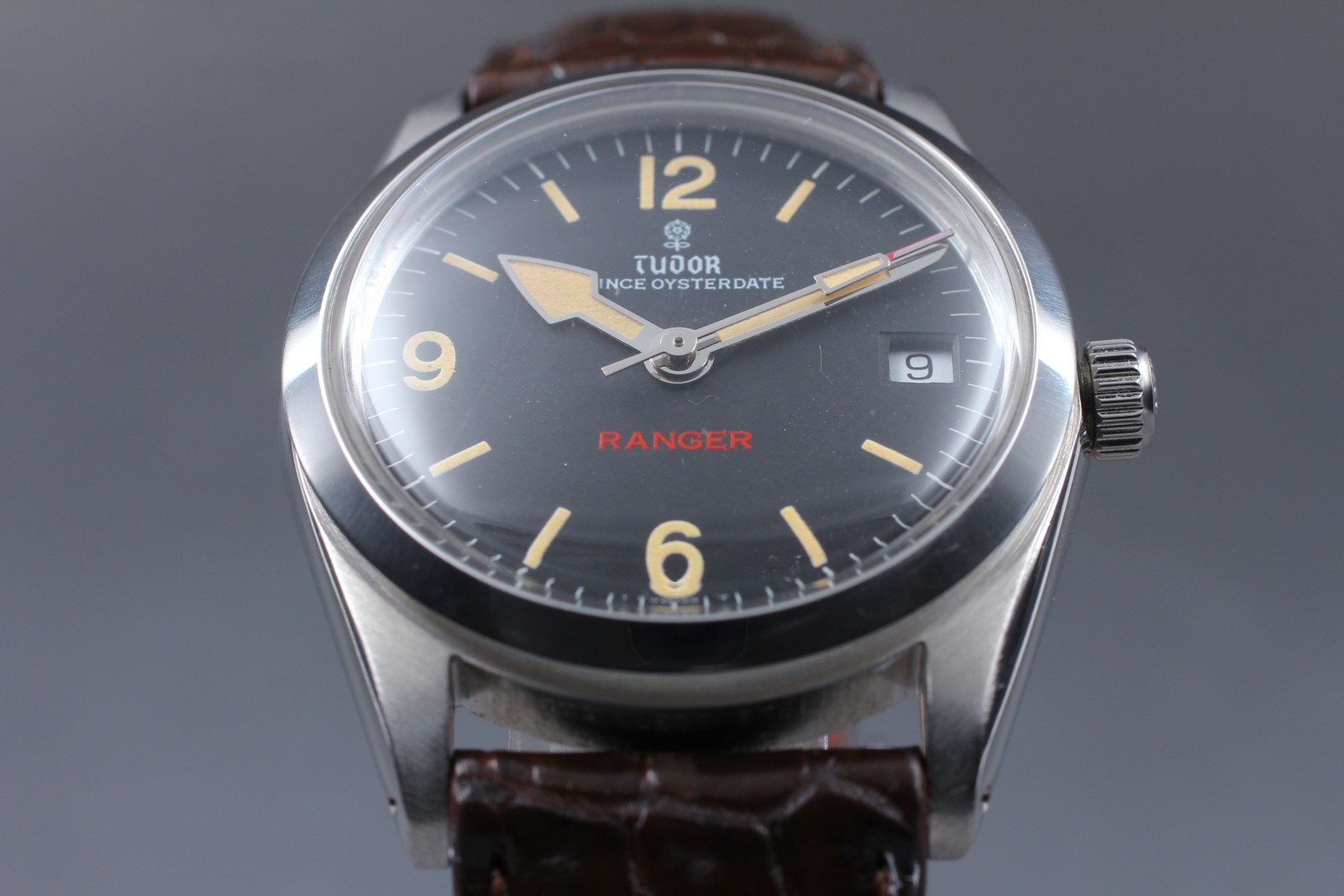 Raro TUDOR Oyster Prince Ranger Ref.9050 Red Ranger Small Rose