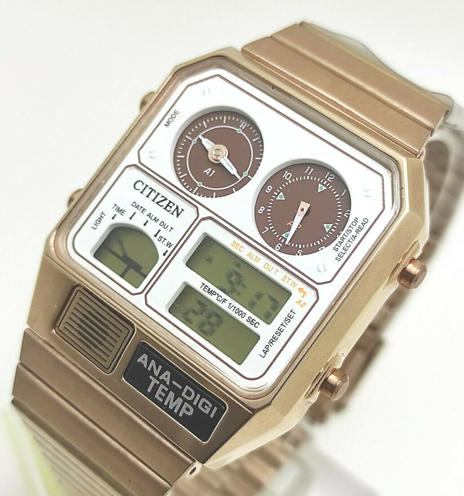 Citizen Ana-Digi Temp Rose Gold 8988-S073057 Multi-Functional