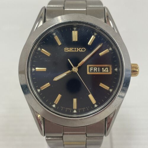 Seiko Quartz Stainless Steel Watch Model 7N43 9251 Untested