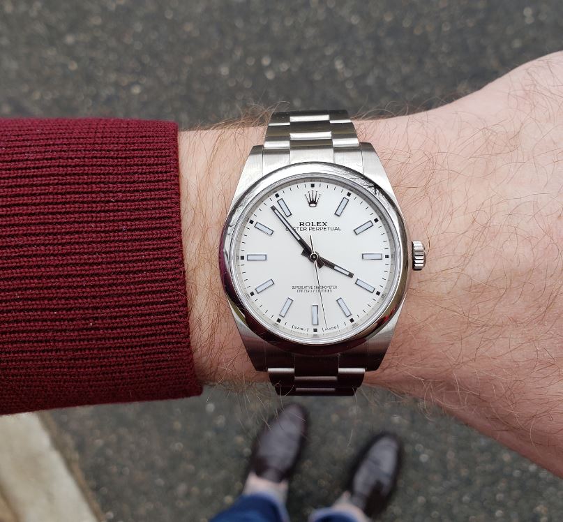 white oyster perpetual 39