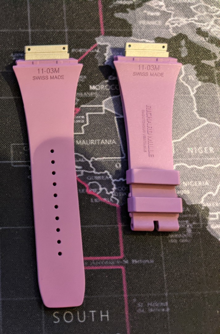 New Richard Mille McLaren RM 11 Light Purple Strap Size M