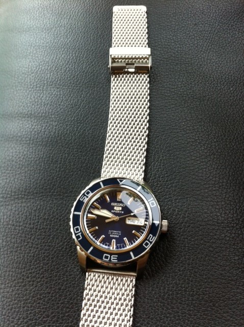 Seiko Snzh Bracelet Seiko SNZH53 Fifty Fathoms Style, Blue Dial