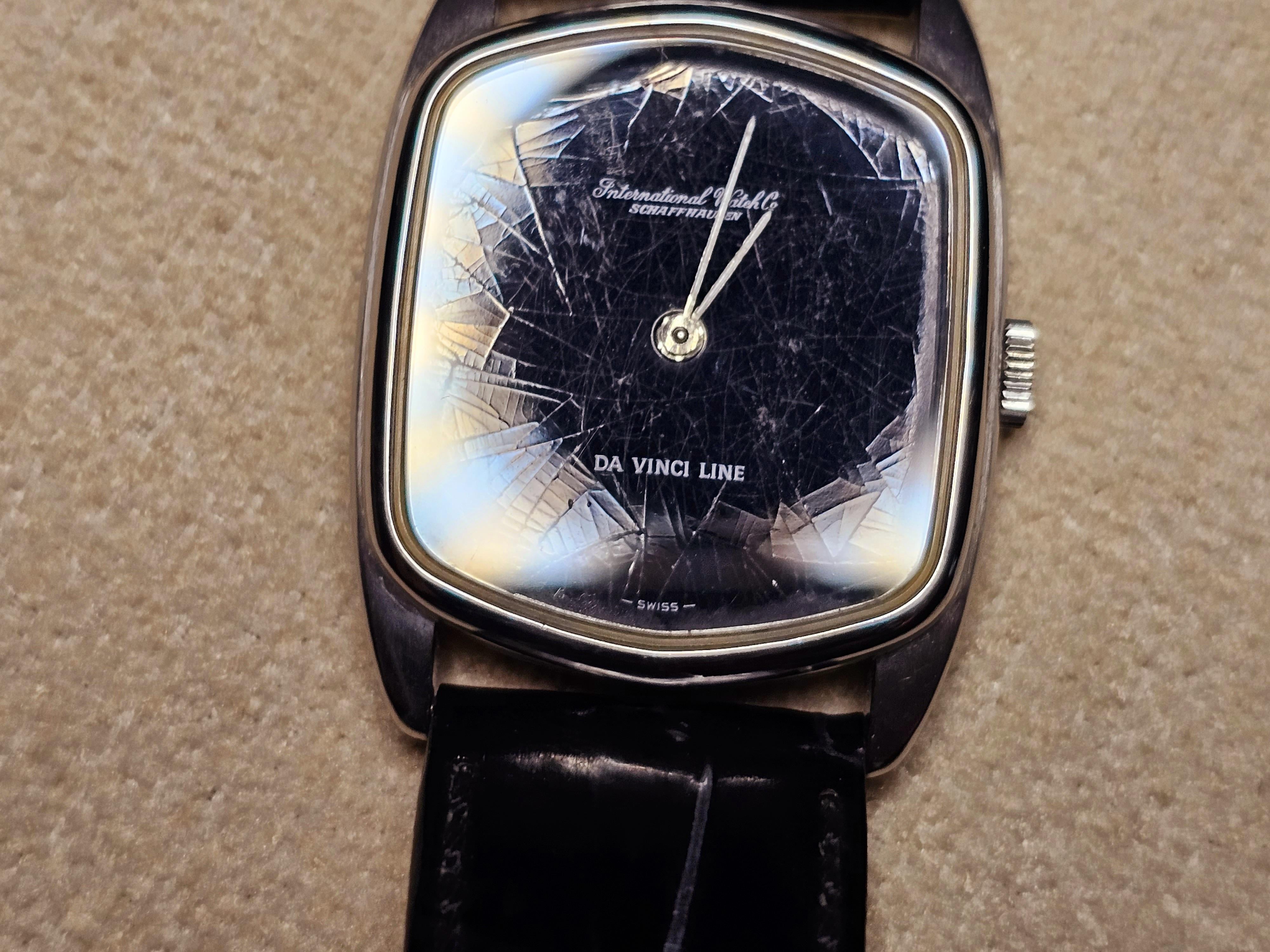 WTS] Gents IWC Da Vinci Line 2576. Spiderweb Enamel black dial