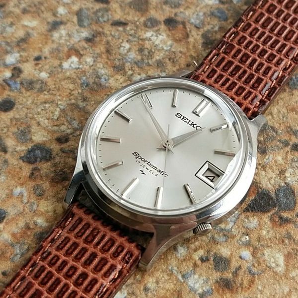 Montre Seiko Sportsmatic Automatique Vintage - Années 60, Boîtier 38mm Acier, Cadran Blanc