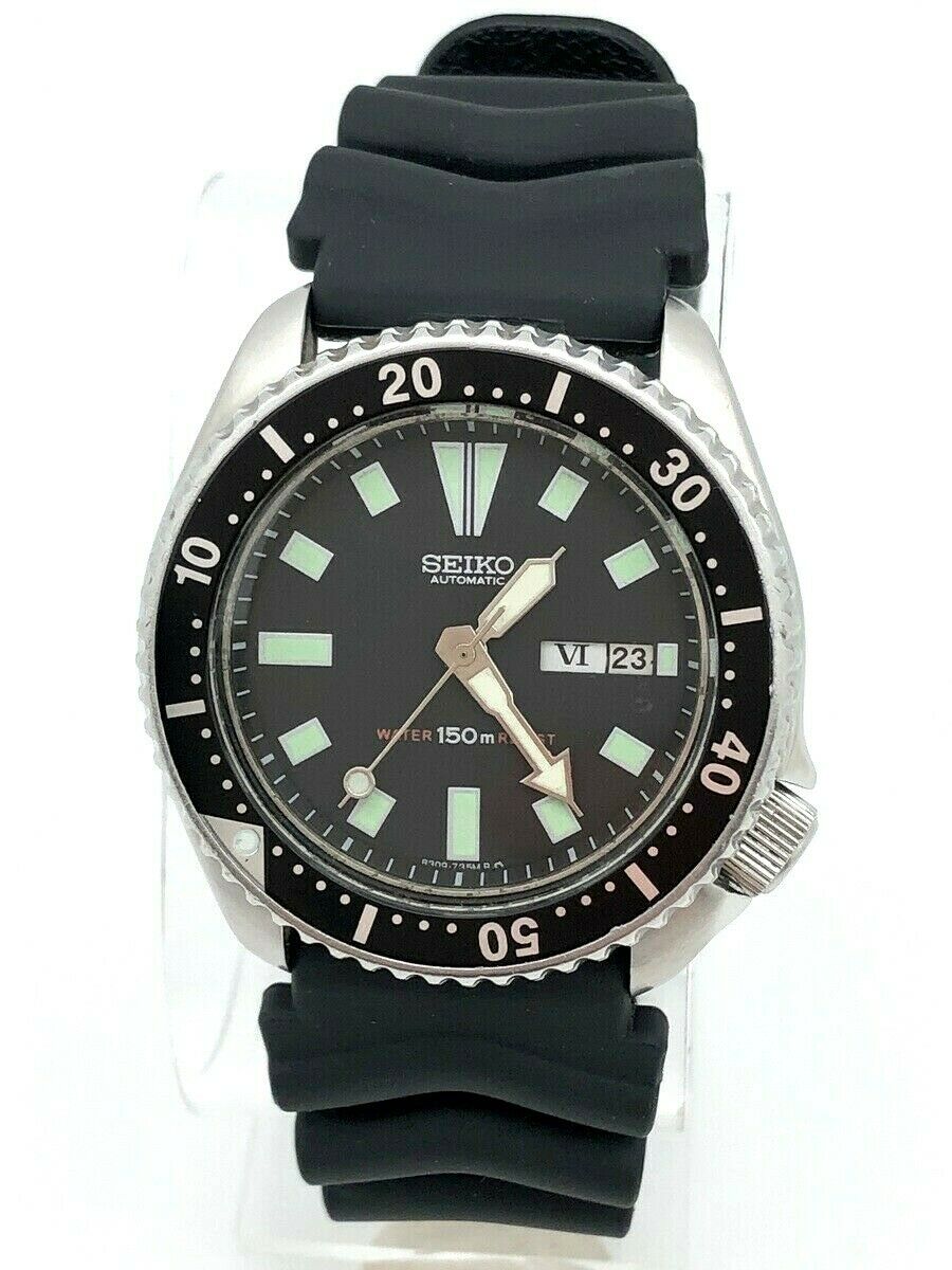 SEIKO AFTERMARKET BLACK DIAL WITH LUMINOUS HOUR MARKERS FOR 6309-7290  DIVERS 