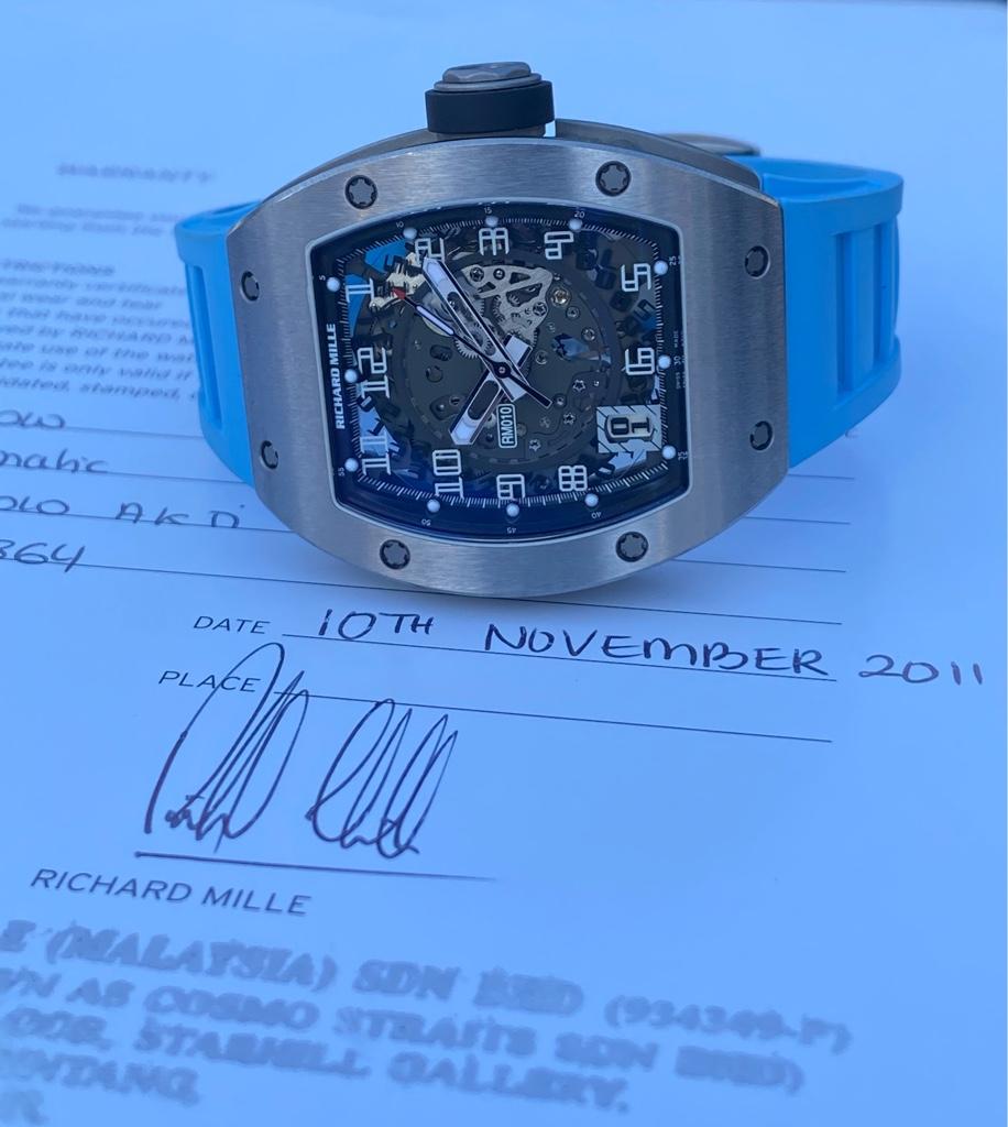 FS Richard Mille RM 10 Titanium Box and Papers WatchCharts