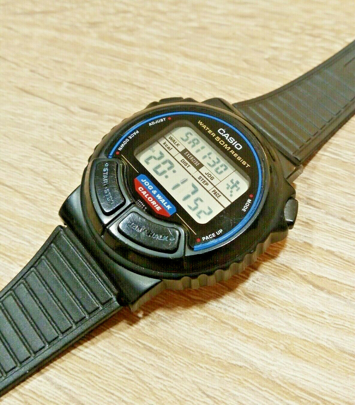 Casio Watch Work Out Jog & Walk Calorie 880 Jc-11 Black Digital